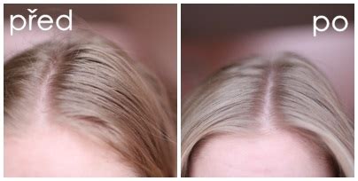 Porovnanie pred a po použití fialového šampónu na žltkastú blond