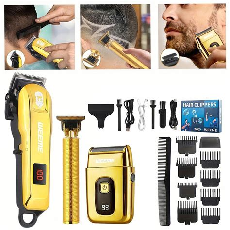 sada rôznych nadstavcov pre zastrihávač vlasov