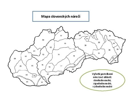 Mapa slovenských nárečí s vyznačeným Záhorím