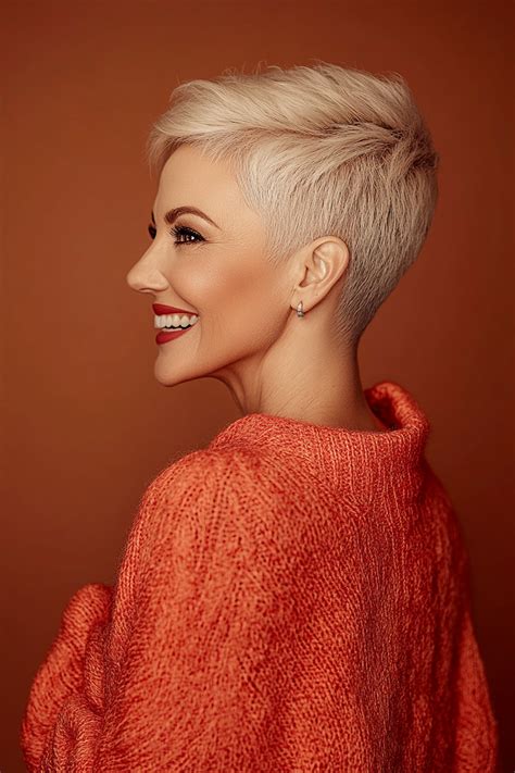 Žena s účesom pixie