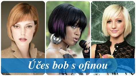 Krátky bob s asymetrickou ofinou