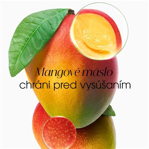 Detailné zábery na zloženie a textúru výživného krému s mangovým maslom