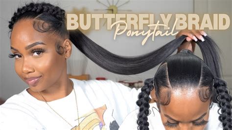 Butterfly ponytail účes