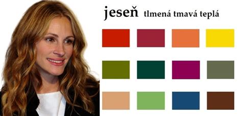 Jesenný typ pleti a vlasov (príklad: Julia Roberts)
