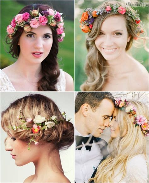 Moderné účesy s kvetmi vo vlasoch