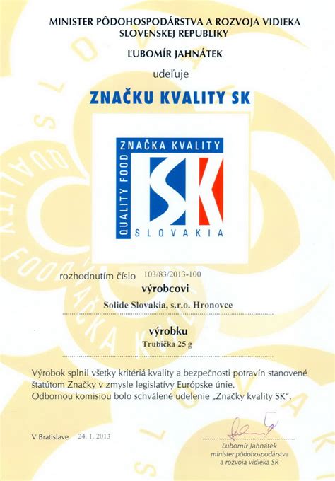 Certifikáty a ocenenia salónu Šarm