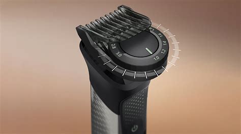 Detailný záber na hlavu elektrického zastrihávača Philips