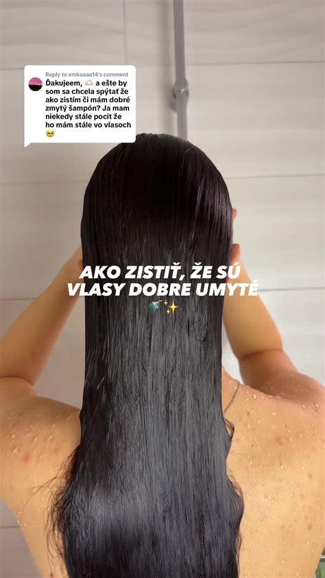 čisté a lesklé vlasy po umytí