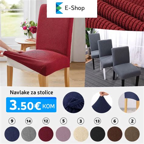 Rôzne typy poťahov na stoličky v interiéri