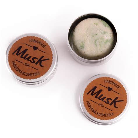tuhý šampón Musk na cestovnom boxe