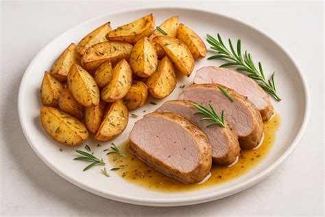 pečená bravčová panenka so zemiakmi