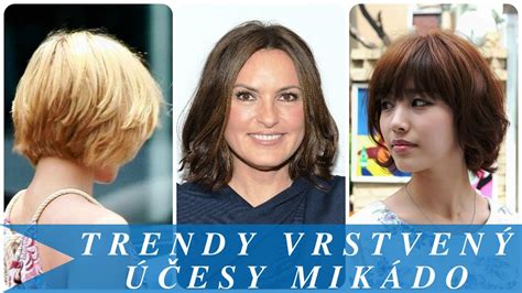 Účesy mikádo a bob