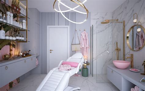 Interiér moderného kozmetického salónu s príjemnou atmosférou