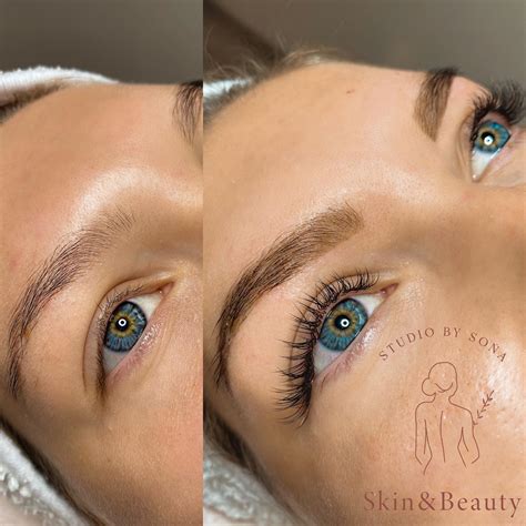 Detailný záber na upravené a nafarbené obočie