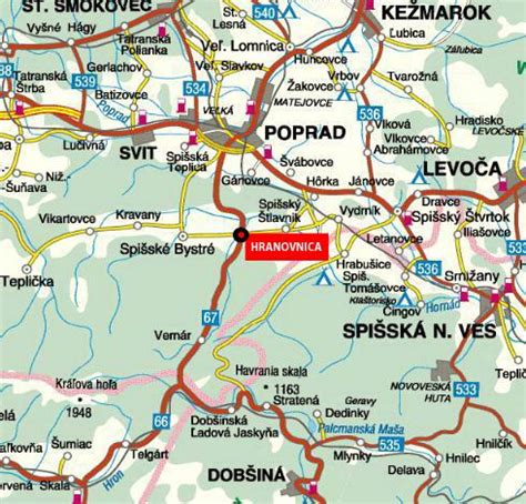 mapa Marikovskej doliny a okolia