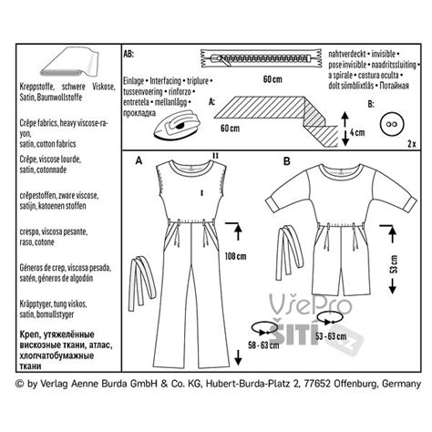 Obsah balenia strihu Burda