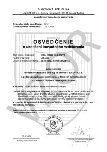 Osvedčenie o absolvovaní kaderníckej školy