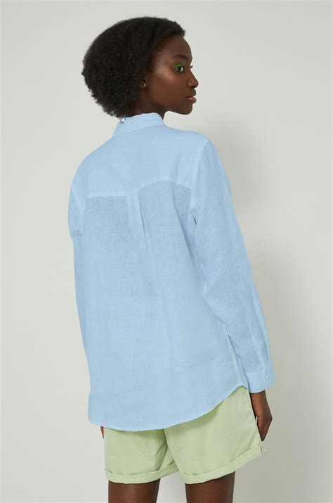 Dámska ľanová košeľa v lete