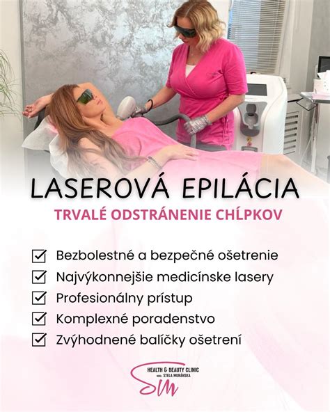 Graf redukcie chĺpkov po sérii laserových ošetrení