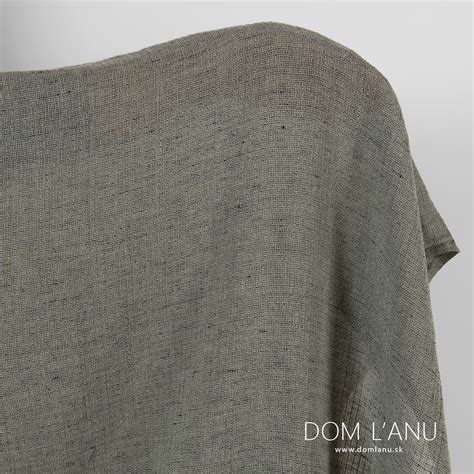 Sivá melírovaná bavlnená látka