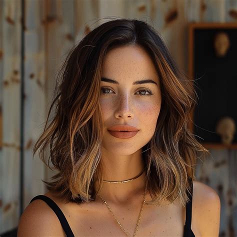 žena s moderným účesom a farbou vlasov