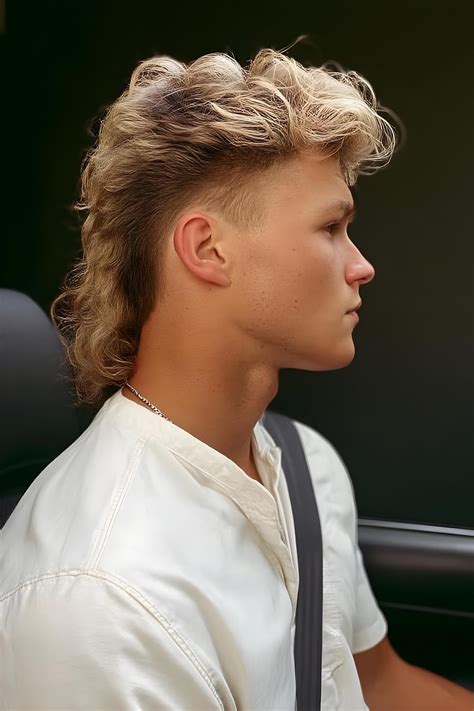 Mužský pseudo dredový set v blond provedení