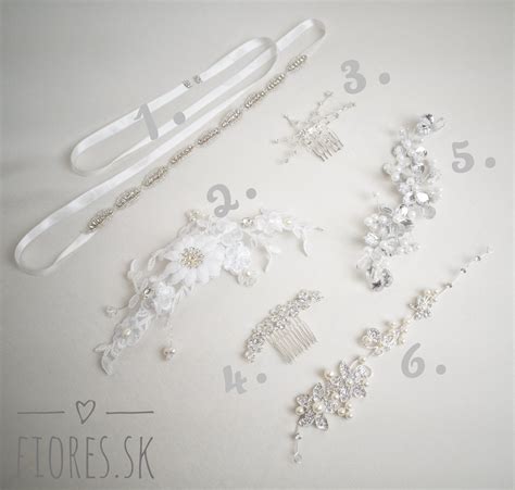 Svadobné doplnky do vlasov s kvetmi