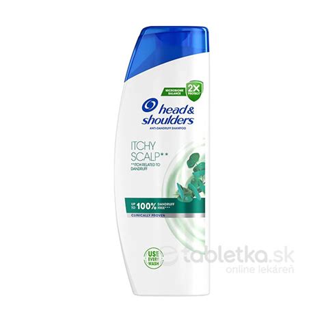 Detailné zábery na uzáver fľaše šampónu Head & Shoulders