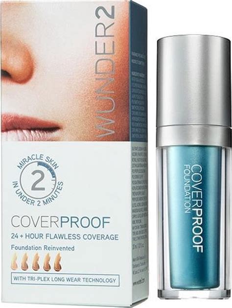 Wunder2 Coverproof Foundation na pleti pred a po