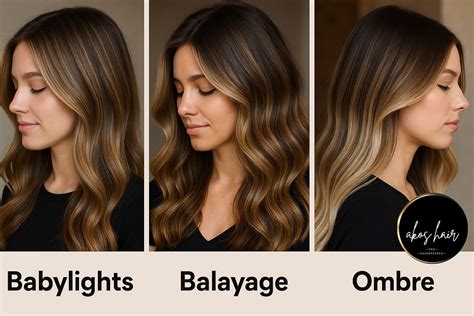 Ukážka rôznych kaderníckych techník - melír, balayage, ombre