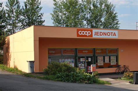 Mapa Slovenska s označenými pobočkami COOP Jednota