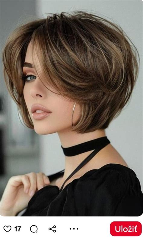 elegantný micro bob nad úrovňou brady