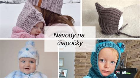 Roztomilé háčkované čiapky pre deti