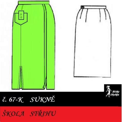 Náčrt strihu dlhej sukne