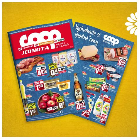Ukážka letáku COOP Jednota s aktuálnymi zľavami