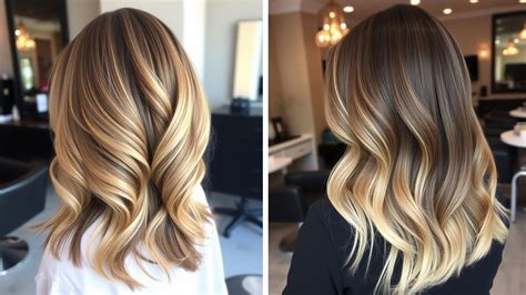 Porovnávacia schéma ombre a balayage