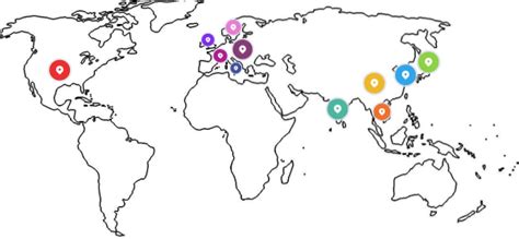 Mapa globálneho pôsobenia značky NIVEA