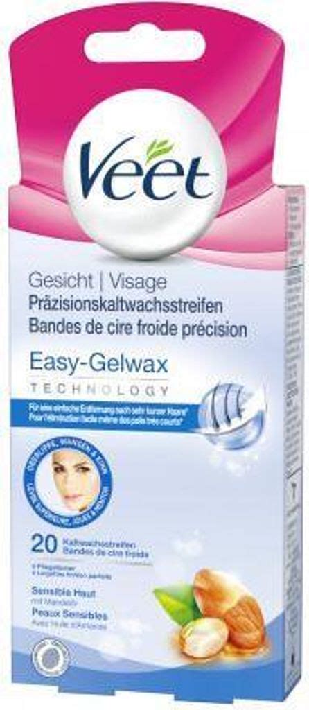 postup depilácie horných pier s Veet voskovými pásikmi