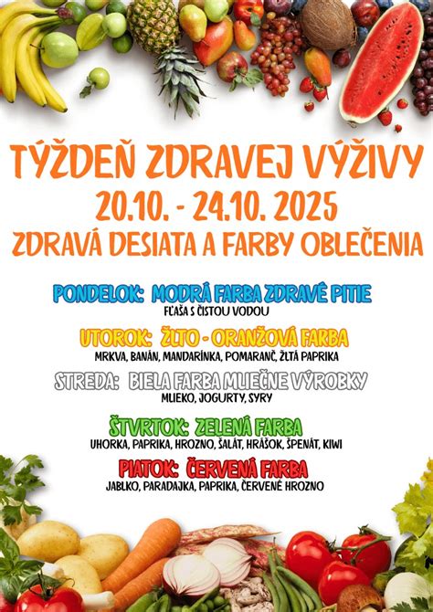 Oslava Dňa zdravej výživy