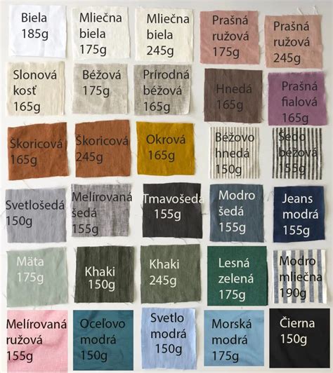 vzorkovník látok pre šitie plášťov
