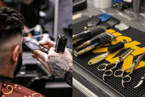 Zákazník v barberskom kresle počas procedúry