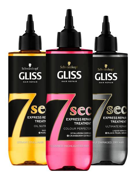 Rôzne typy produktov Gliss Kur pre špecifické potreby vlasov