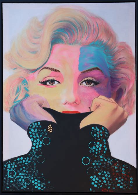 Portrét Marilyn Monroe s ikonickým výrazom tváre