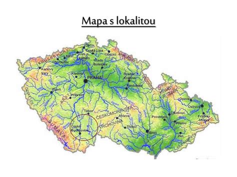 Mapa s lokalitou kaderníctva