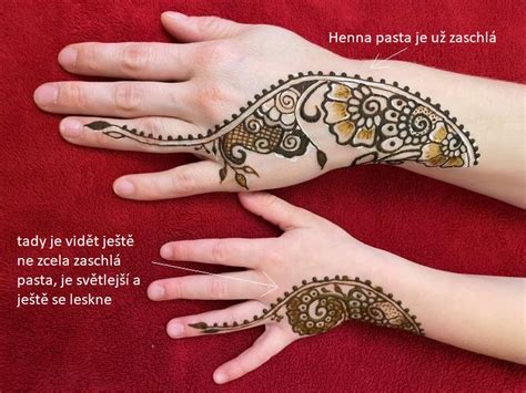 Porovnanie trvanlivosti tetovania hennou na rôznych častiach tela
