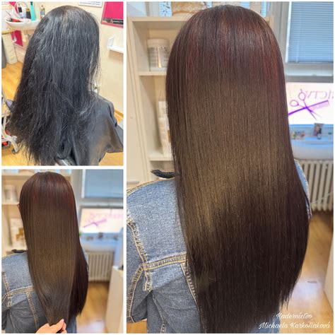 schéma nanášania hennovej zmesi na vlasy po prameňoch