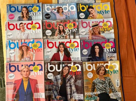 Ukážka Burda strihu s vyznačenými veľkosťami a návodom