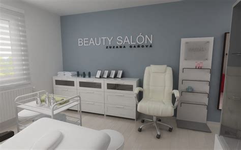Moderný kozmetický salón s priestorom pre manikúru a pedikúru