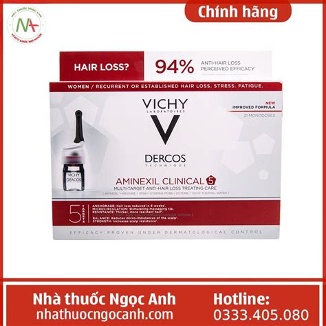 Detailné zobrazenie balenia ampuliek Vichy Dercos Aminexil Clinical 5 pre mužov