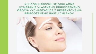 zobrazenie upraveného a prirodzeného obočia